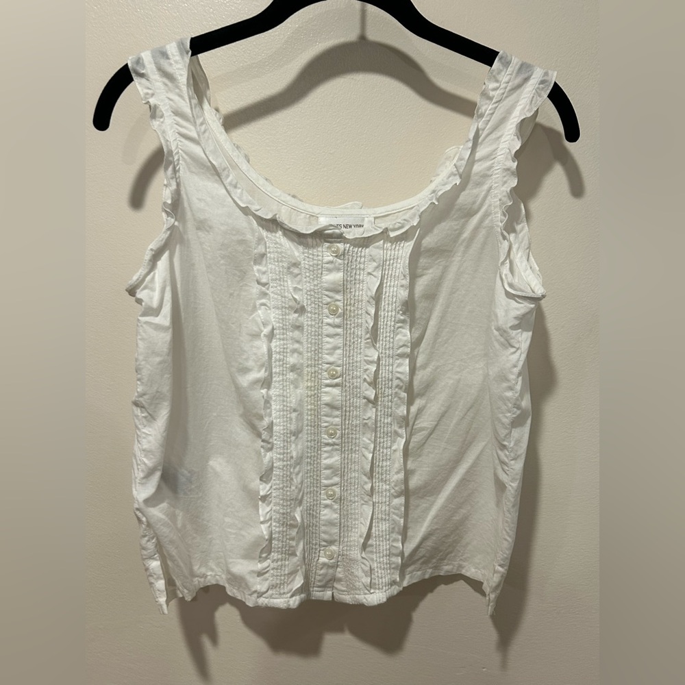 JNY Sport Ruffle Tank Top
